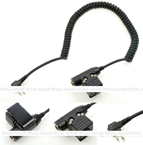 Cavalvy U94 Motorola (2 Pin) Headset Wire & PTT