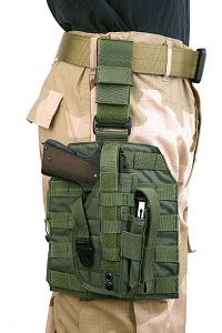 View Pantac MOLLE Style Leg Panel with Holster (OD / CORDURA) details