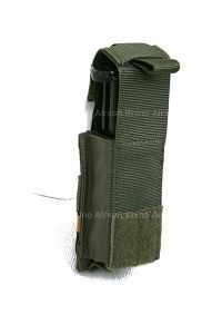 View Pantac MOLLE 9mm Pistol Mag Pouch with Hard Insert (RG / Cordura) details